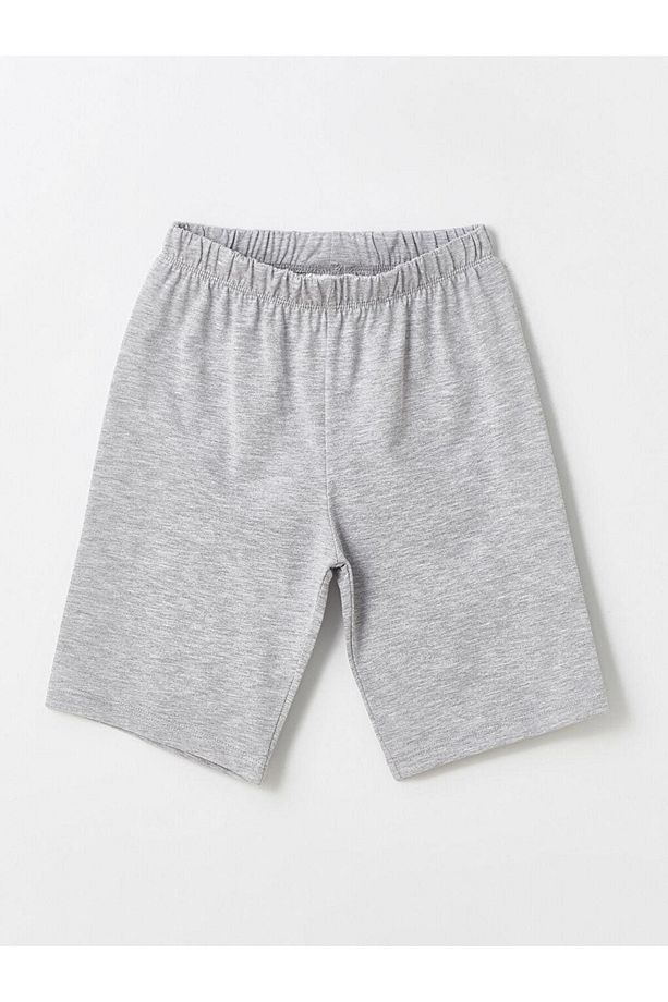 Bisiklet Yaka Baskılı Kısa Kollu Erkek Çocuk Şortlu Pijama Takımı 2'li (S4) - 3
