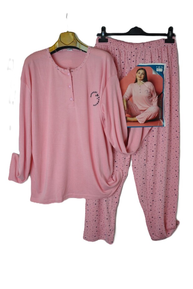 New Season Plus Size Combed Cotton Pajama Set