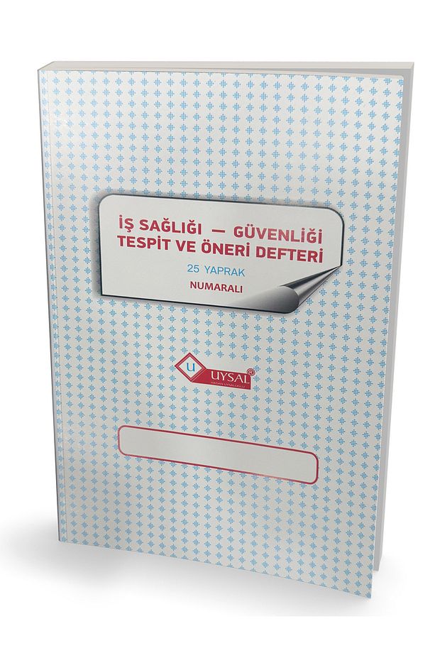 Onaylı Defter - Tespit ve Öneri Defteri - 2