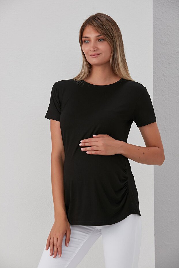 Viscose Basic Maternity T-Shirt - 2