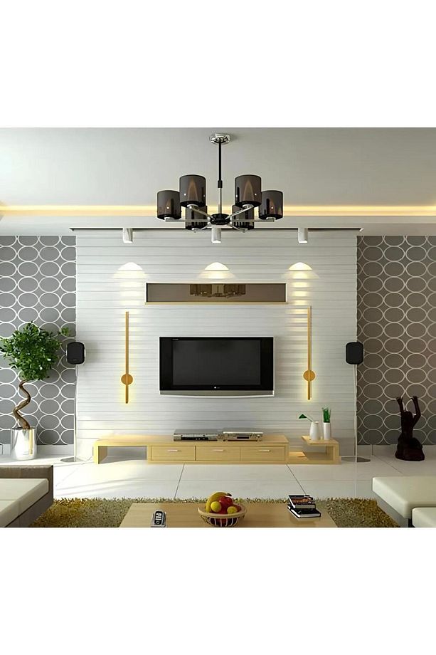 Modern Dekoratif Pilli Led Duvar Aplik Eskitme 70 Cm ( 1 Adet ) - 4