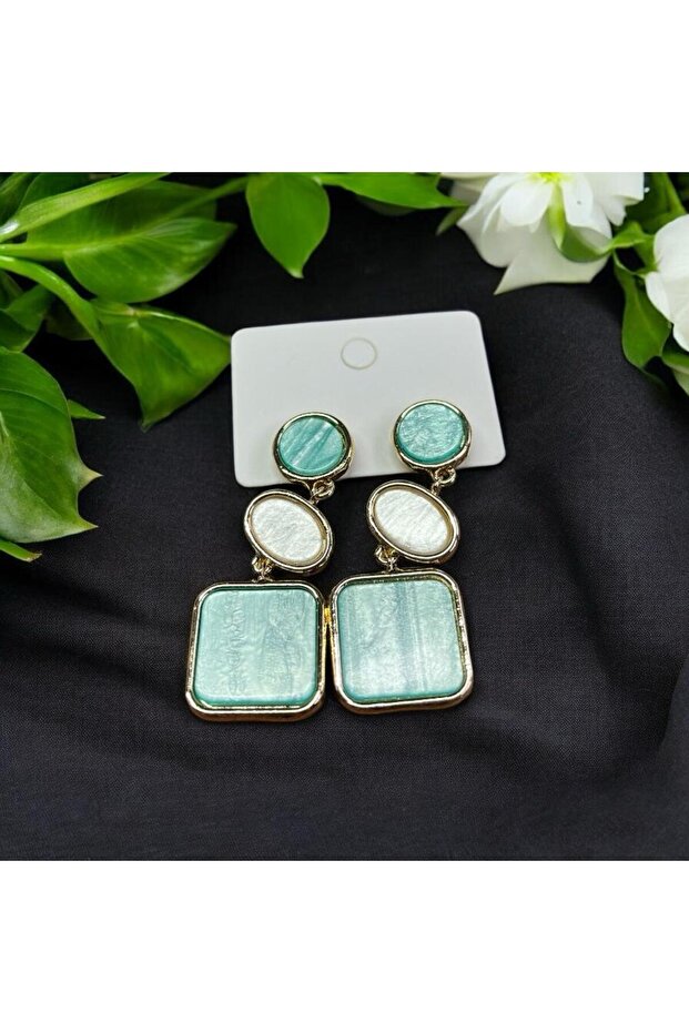 الاكريليك حجر استرخى الأقراط - 2