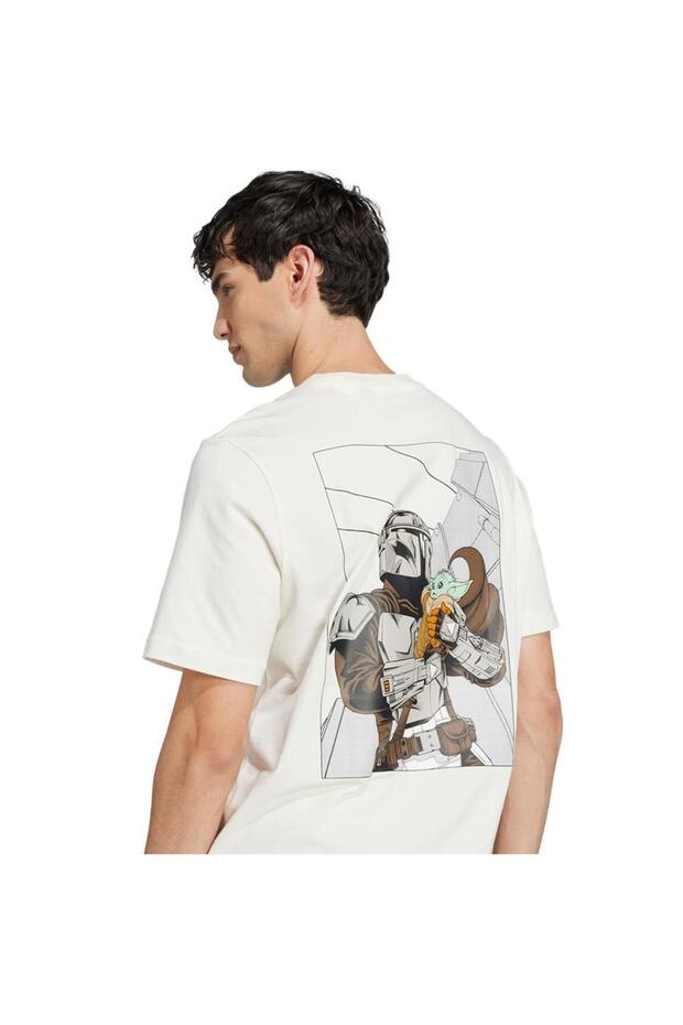 Star Wars The Mandalorıan Back Graphıc Regular Fıt Tişört - 5