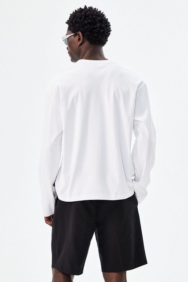 Uzun Kollu Jarse Üst Loose Fit - 4