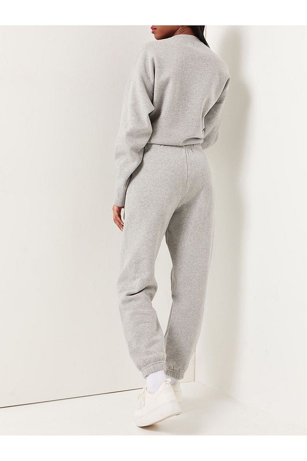 Vip Baskılı Bisiklet Yaka Alt Üst Takım Oversize Eşofman Takımı - 3