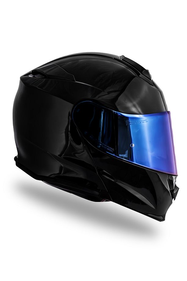 Delta Basic Parlak Siyah Çene Açılır Kask - 3
