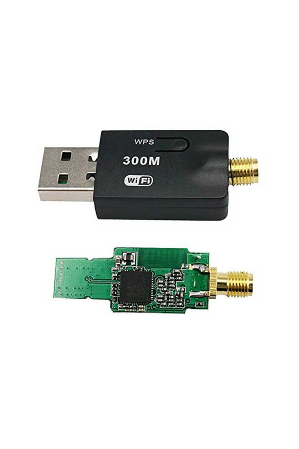 300Mbps Wireless USB WiFi Adaptör Dongle 5dBi Anten Network LAN - 6