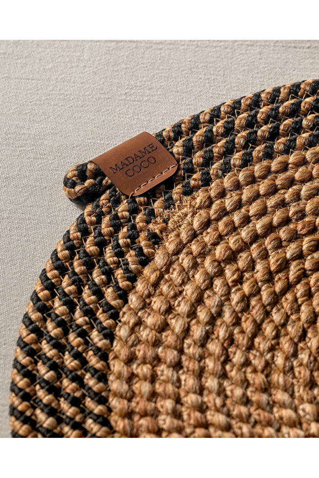 Alsace Black Table Runner - Natural Design - 3