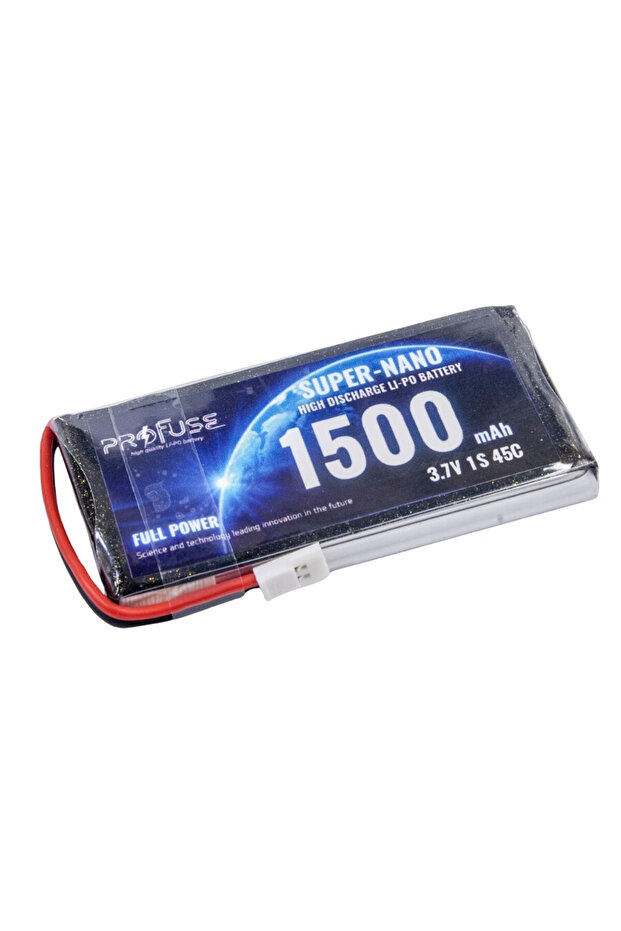 3,7V 1S 1500mAh 45C Lipo Batarya - 1