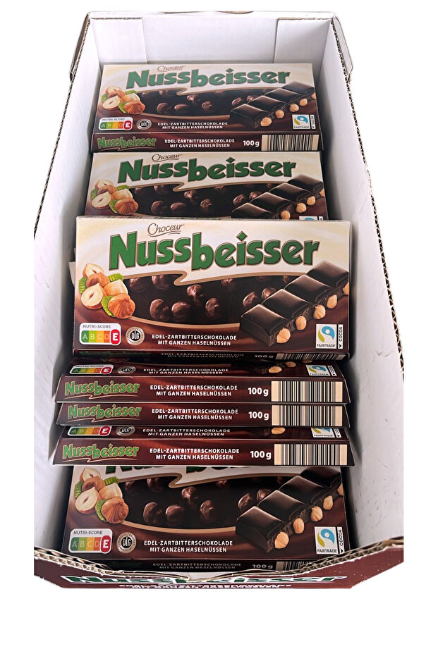 Nussbeisser Bitter Fındıklı Çikolata 100 gr 2'li Paket - 2