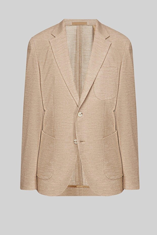 Erkek Blazer Ceket Bej - 1