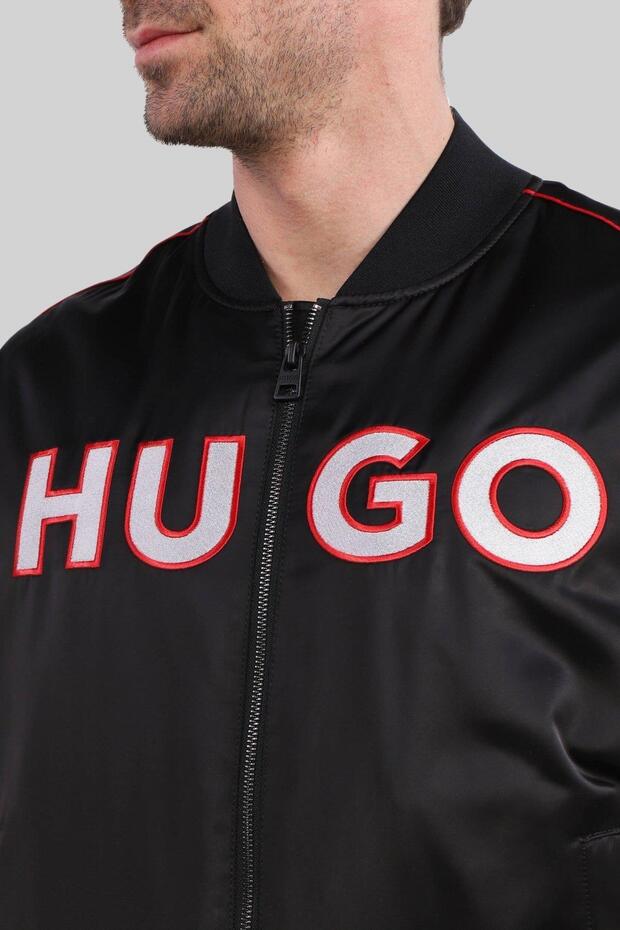 Erkek Bomber Ceket Siyah - 5