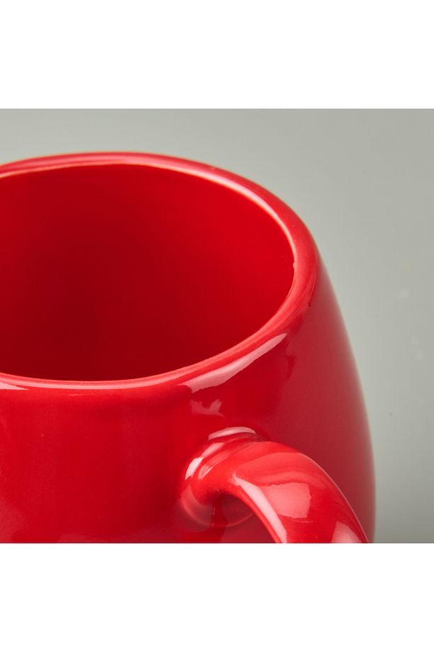 Kitchen Focus On The Good Sloganlı Kupa - Kırmızı - 310 ml - 3