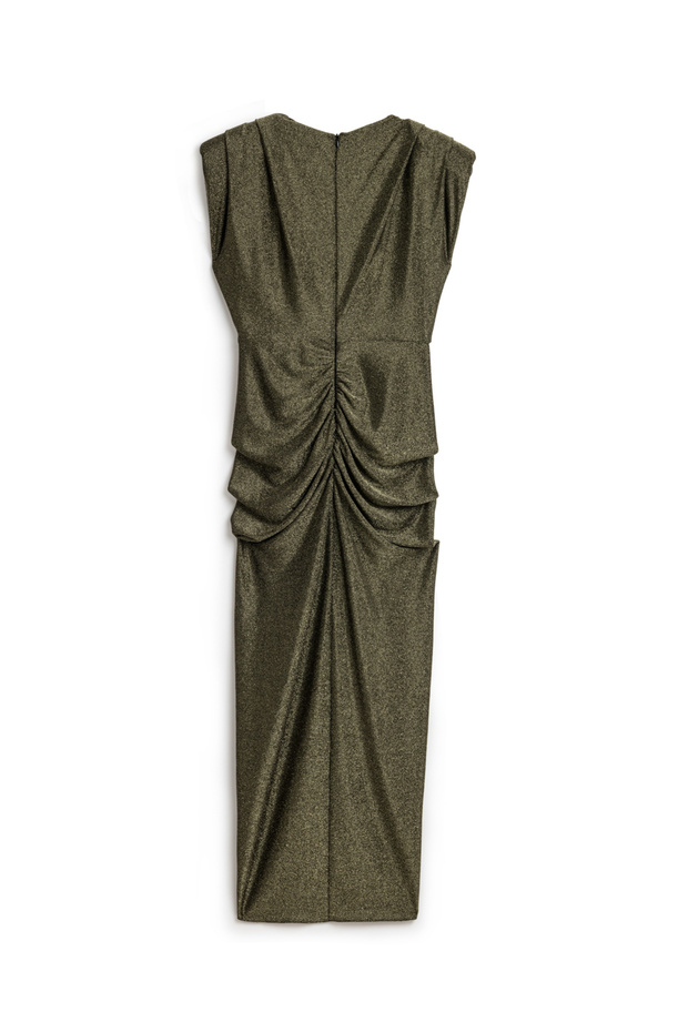 Vatkalı Maxi Elbise - 7