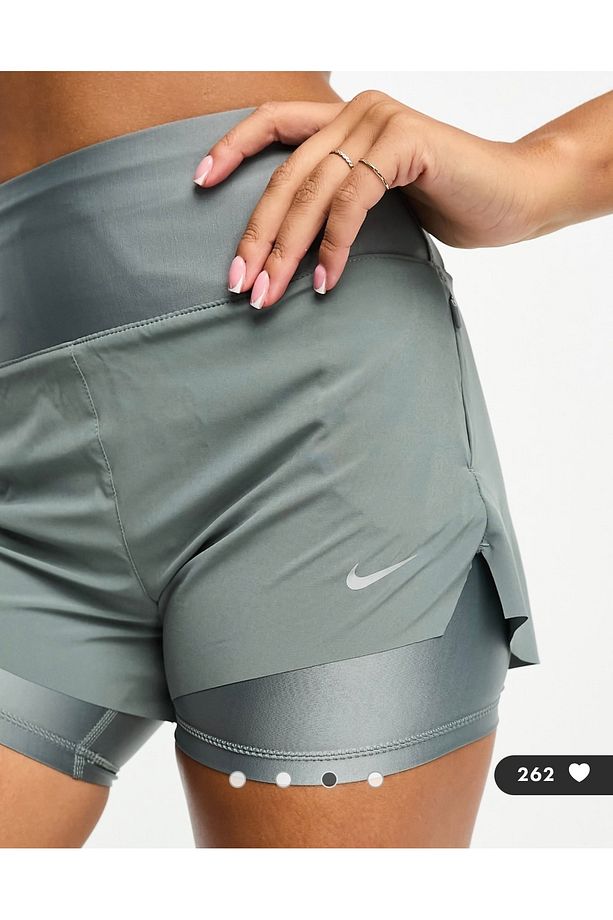 Dri-Fit Swift Mid-Rise 8cm (approx.) 2-in-1 Running Kadın Şort NDD SPORT - 2