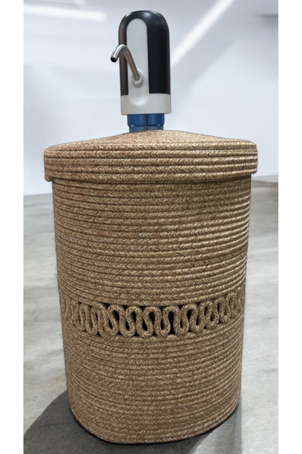 Vega Bottle Holder, Bottle Cover with Jute Wicker Look