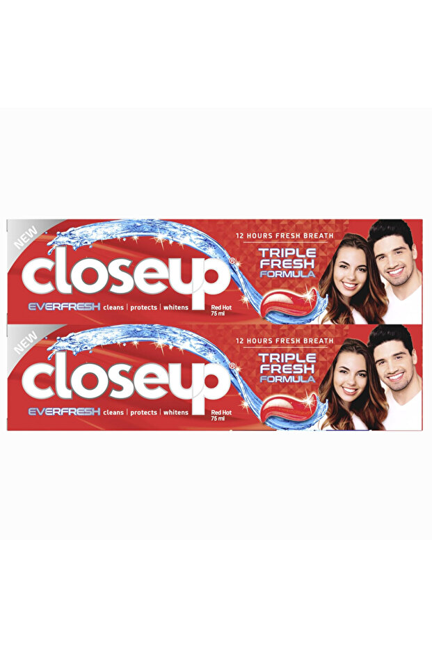 Closeup Toothpaste 2*75ml Triple Fresh Red Formula Offer - 1