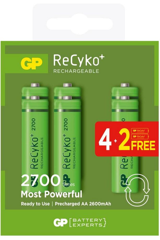 Gp 2600mah Ni-mh Aa (4 2) Şarj Edilebilir Kalem - 1