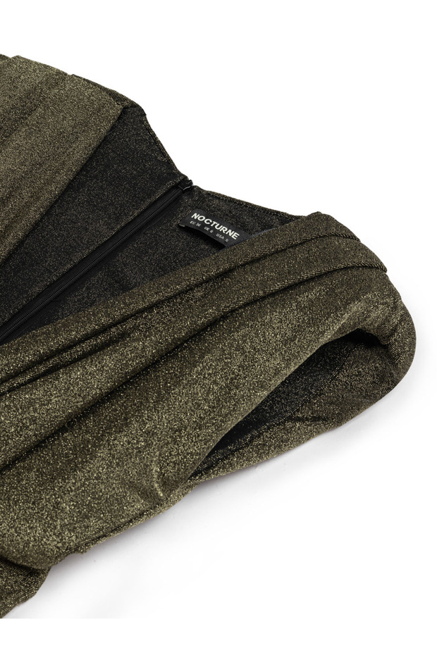 Vatkalı Maxi Elbise - 8