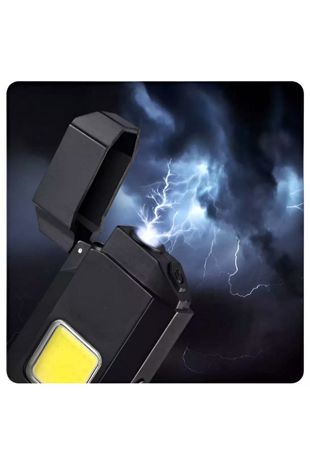 Type-c Şarjlı Elektrikli Çakmak Cep Işığı Su Geçirmez Cob Led Ps-m8 - 3
