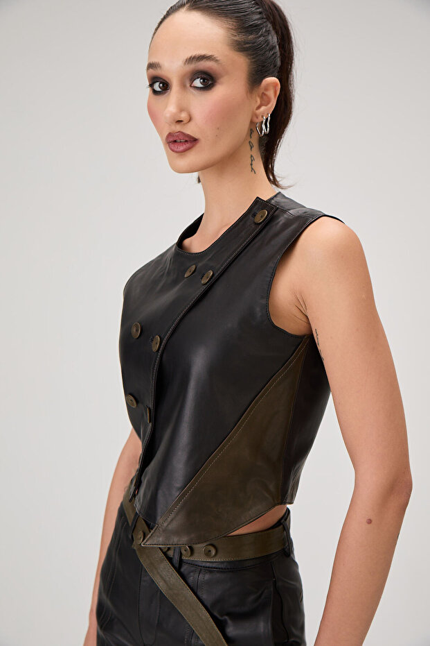 Daphne Deri Yelek - 5