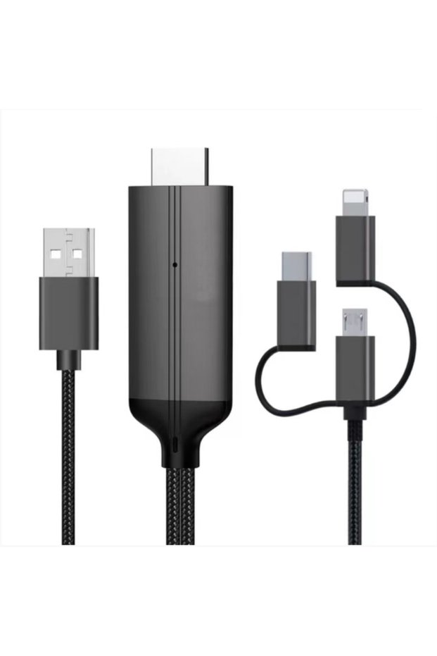 High Speed 2K 60Hz HDMI Cable to 3in1 HDMI Output Cable from Phone Zr847