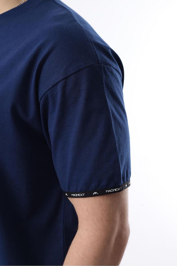 Lacivert Basic Erkek Şort T-shirt Takımı E7307 - 3