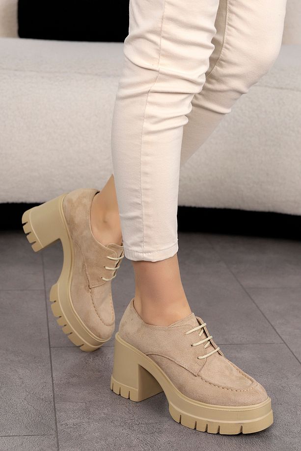 TYR 002 Yüksek Topuklu Bağcıklı Loafer - 2
