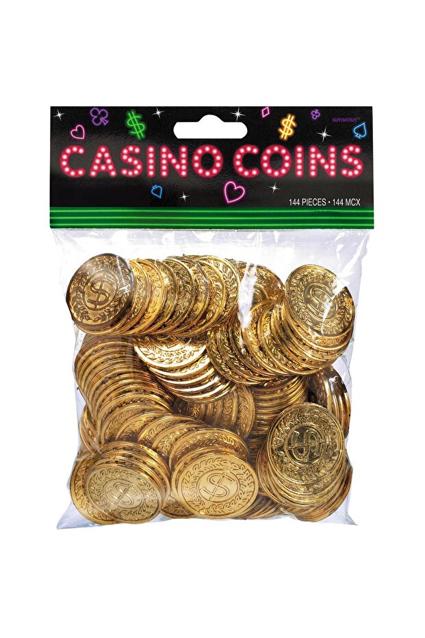 Casino Gold Coins 144pcs