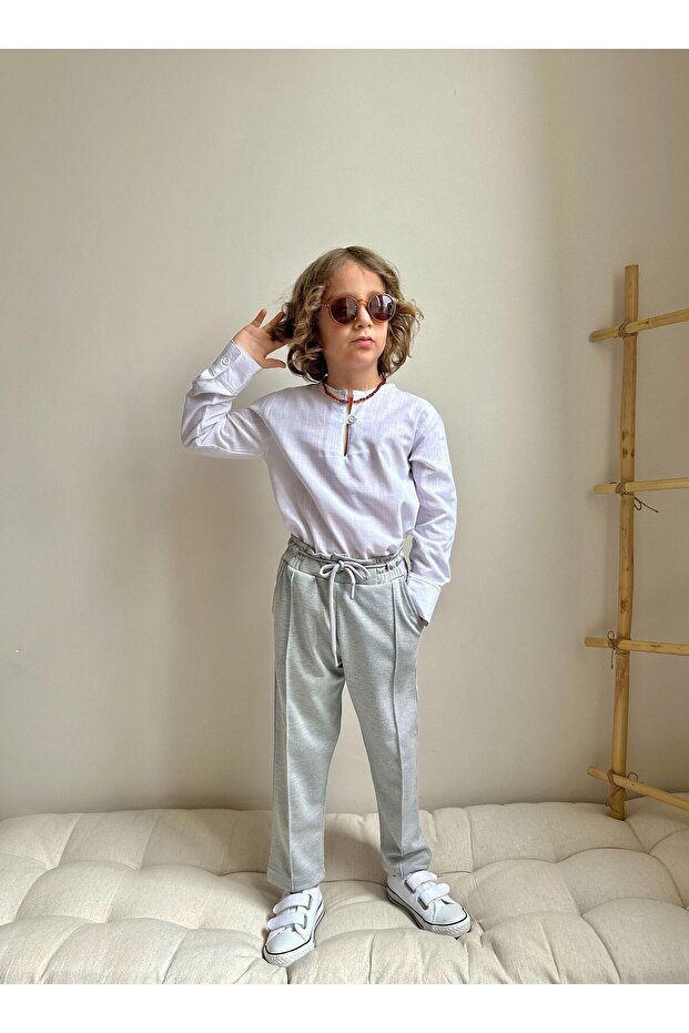 İpekki̇ds Boy's 2-Piece Shirt Pants Combination