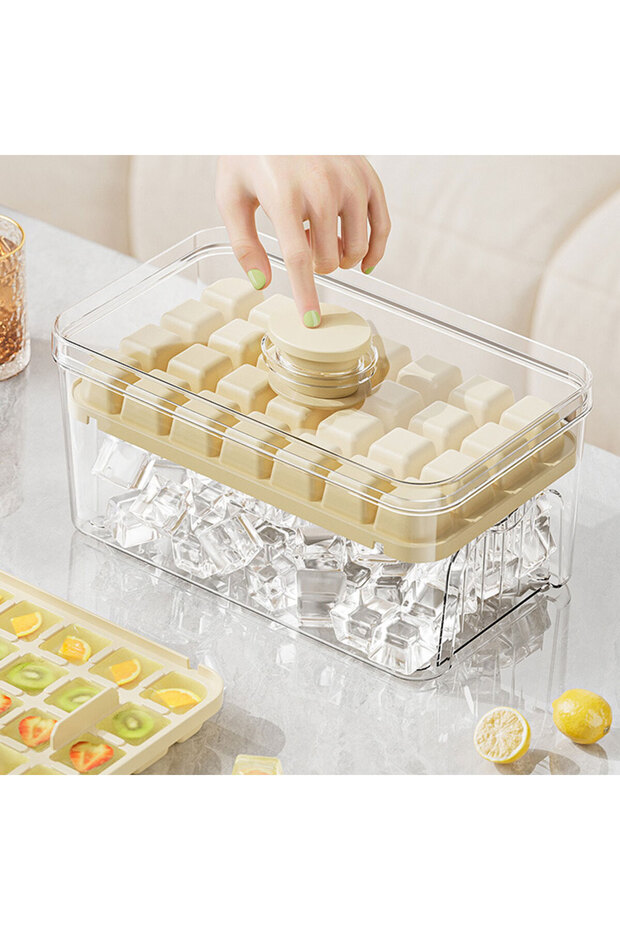 Ice mold dual layer with storage - 1