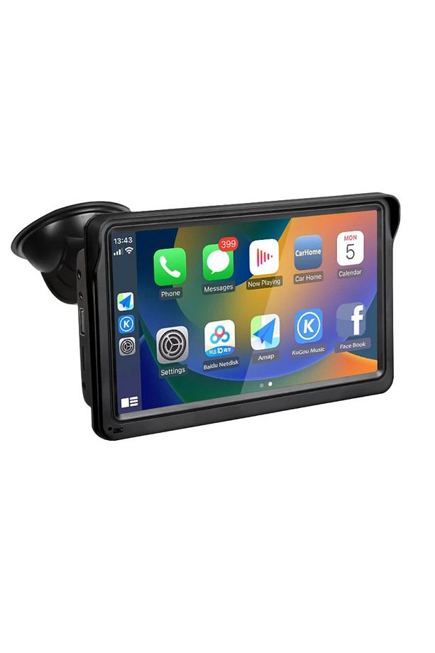 7İnç CarPlay&Android Auto Kablosuz Tak Çalıştır Multimedya Taşınır Apple Carplay MirrorLink - 1