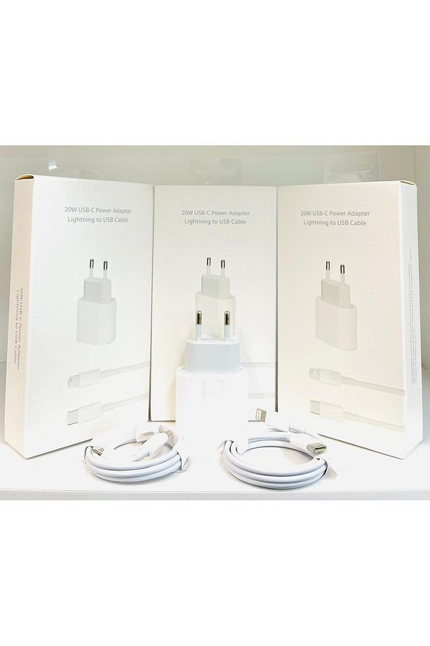 Type-c 20w iphone Tüm Serilerine Uyumlu Hızlı Şarj Aleti Adaptör Kablo Set 7 8 X 11 12 13 14 Pro Max - 2