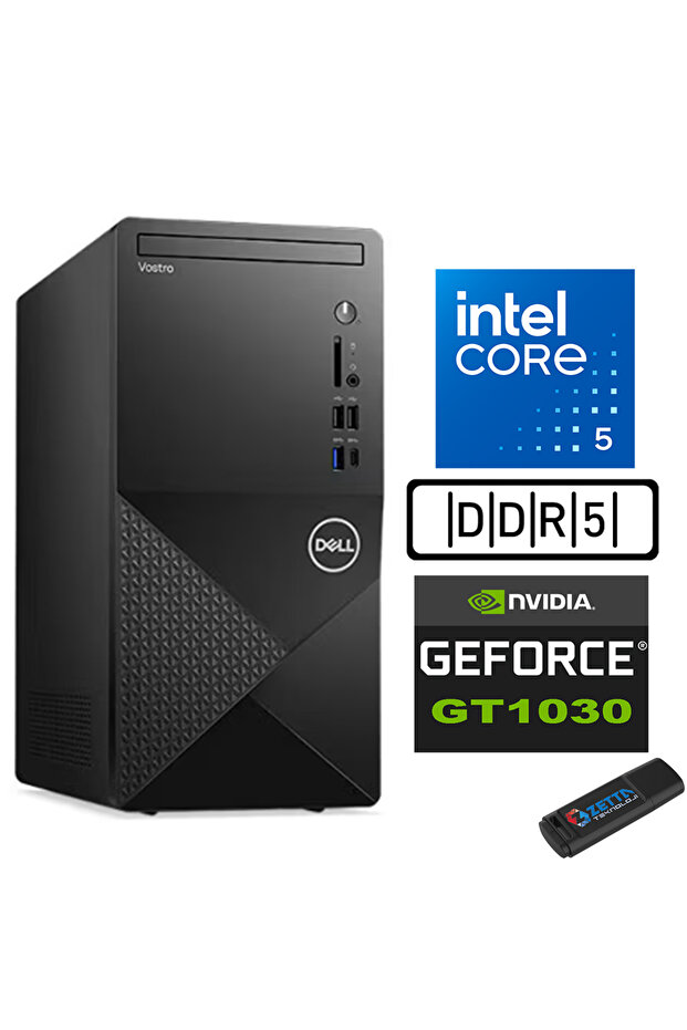 Vostro 3030 mtI5 12400 48GB Ddr5 2tb SSD Ubuntu GT1030-4GB N3030I5GT1030U24+ZETTAUSB - 1