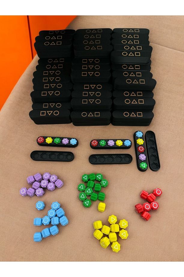 Squid Game 5 Taş Oyun Seti Kalamar Oyun Seti (100 Adet) - 1