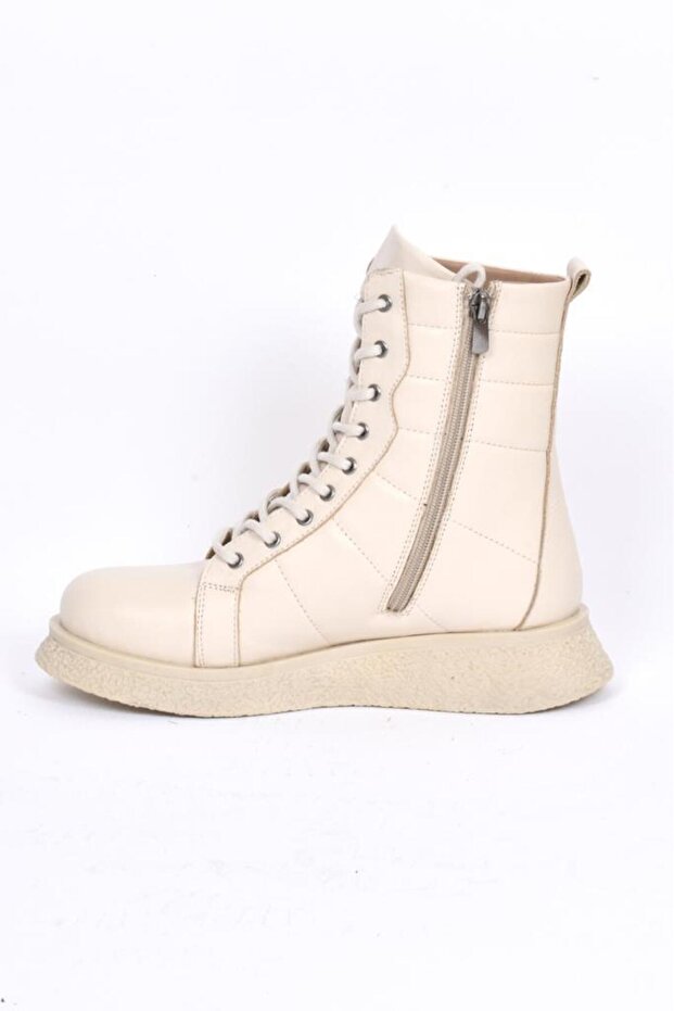 Z412610 Kadın Postal Deri Bot - 3