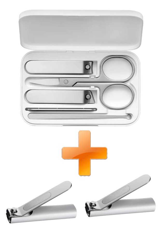Mijia Professional Nail Care Kit Pedicure Manicure Kit + 2 Pcs Nail Clippers Stainless Steel
