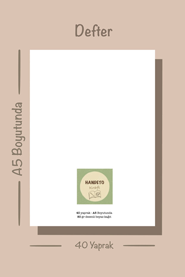 Breakfast Themed A5 Notebook with Glue - Check Pluck Notepad and No Line Memo Pad - 7