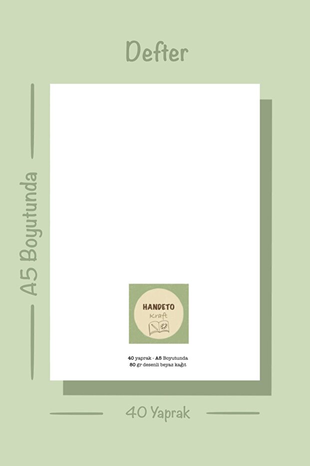 Yellow Tulip Notepad - Check Pluck Notebook, Glue Memo Pad, A5 Unlined Notebook - 7