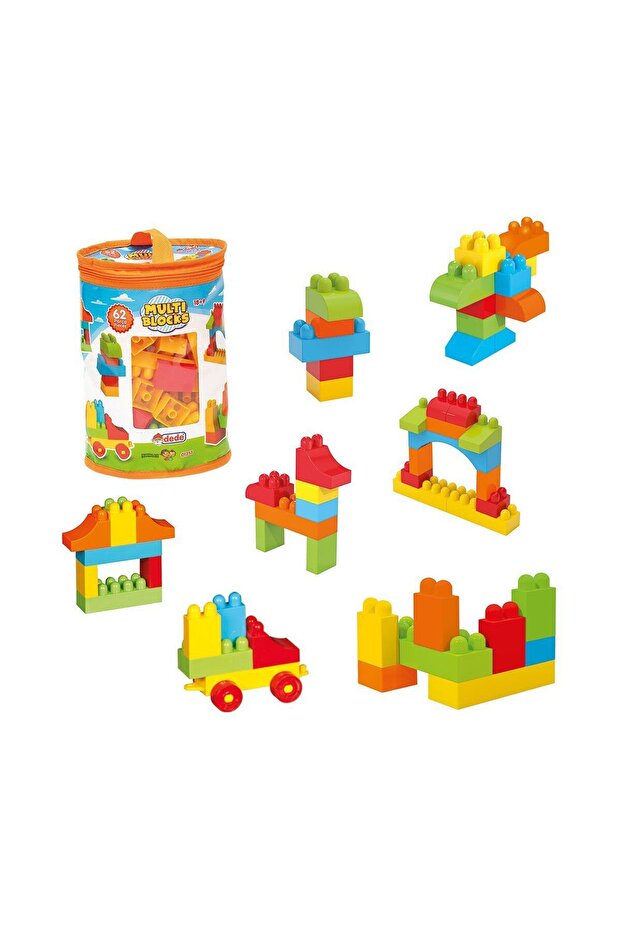 01253 مكعبات متعددة 62 قطعة - 1