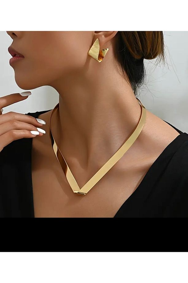 Trendlover Elegant Takı Seti, Kolye Ve Küpe Set - 1
