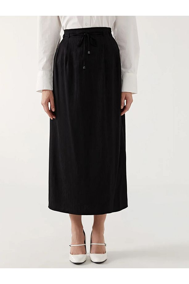 LCW Grace Bej Loose Fit A Kesim Kadın Etek - 1