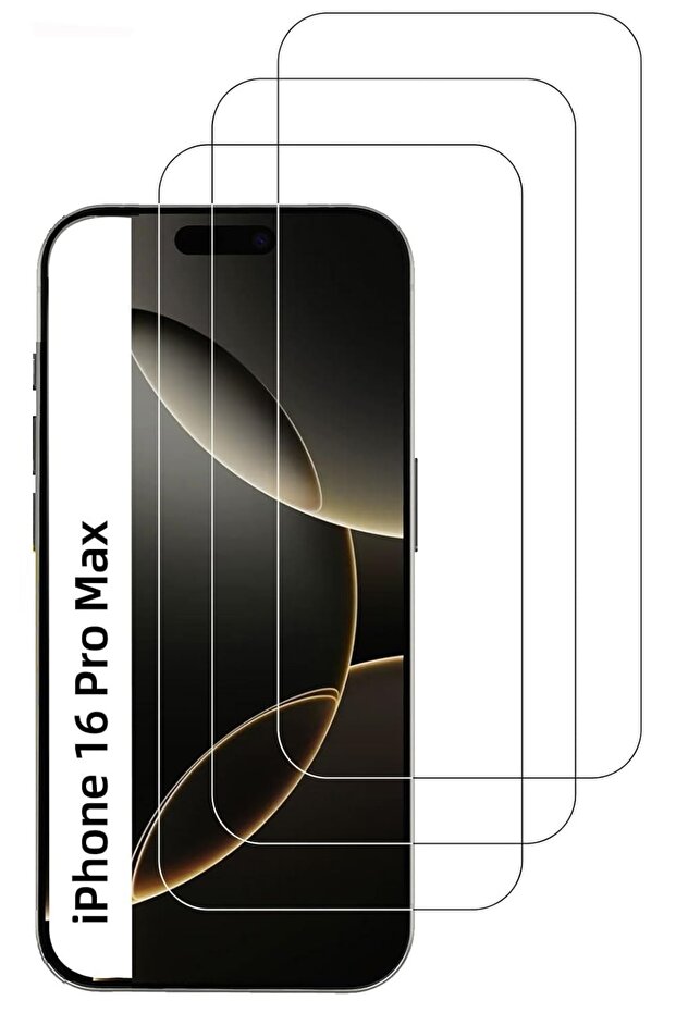 3 عبوات من واقي الشاشة الزجاجي المقوى المتوافق مع هاتف Iphone 16 Pro Max، زجاج غير قابل للكسر (3 عبوات)