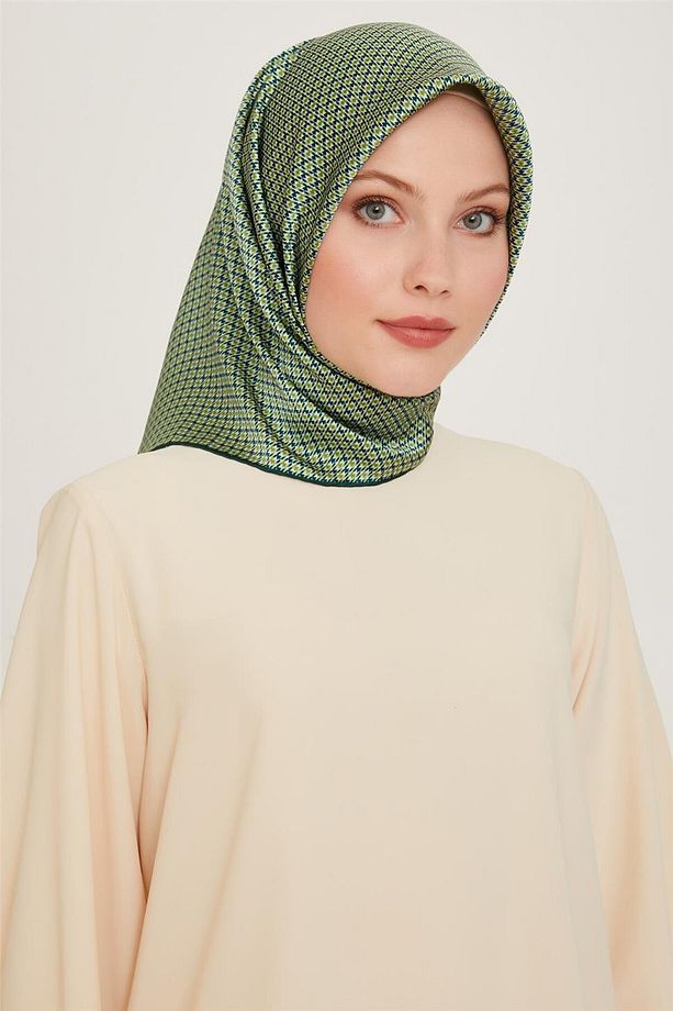 Twill Saf Ipek Eşarp 9210d 80 50 - 1