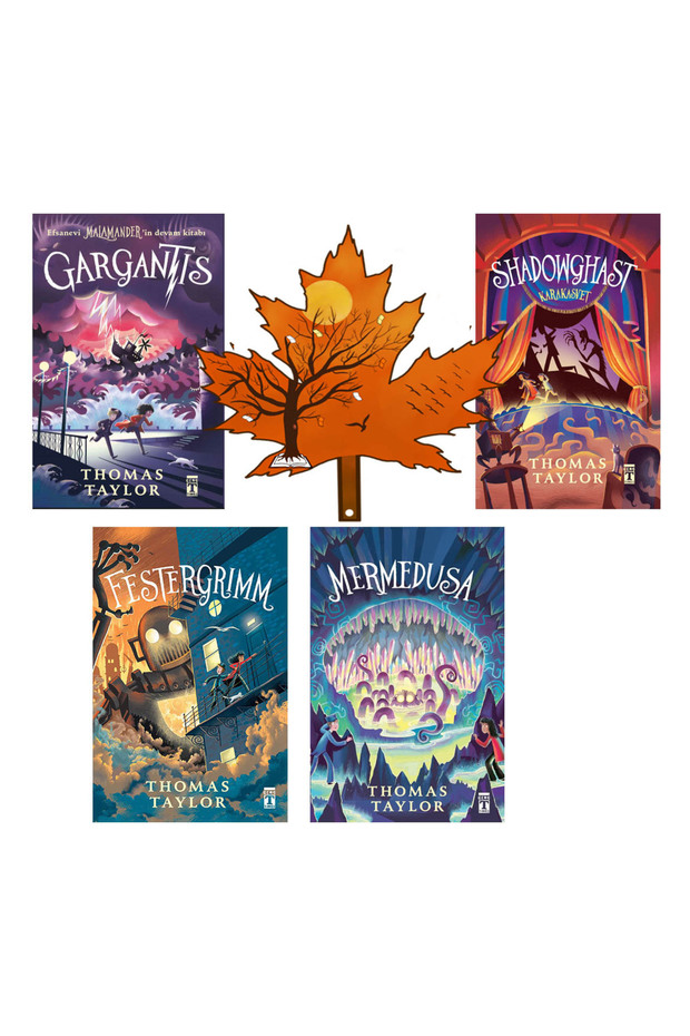 thomas taylor - gargantis - Shadowghast - Festergrimm - Mermedusa - 4 kitap ve kitap ayracı - 1