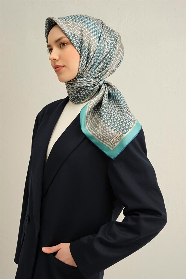 وشاح كلاسيكي منقوش ساف حرير سورا 9319D 50