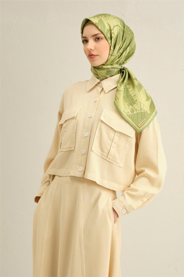 Floral Print Saf Silk Sura Scarf 9353D 56
