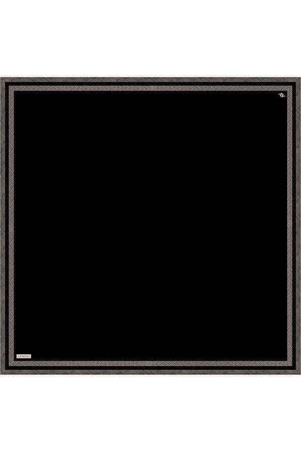 Desenli Saf Ipek Twill Eşarp 9357- 01 - 4