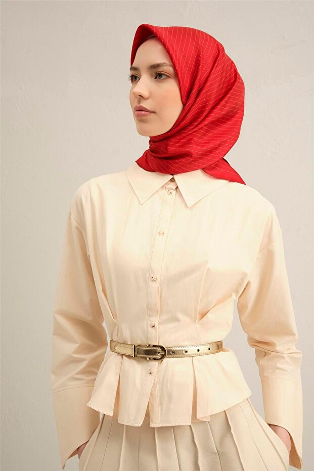 وشاح كلاسيكي منقوش سيفت حرير تويل 9348D 85