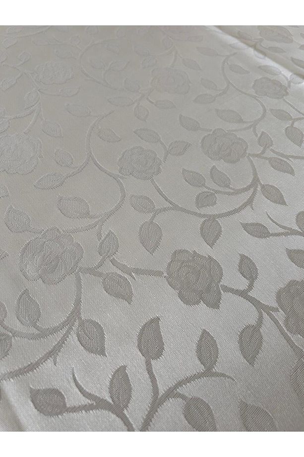 Jakarlı Dertsiz Güpürlü Masa Örtüsü 160x220  – Ekru Rengi - 2